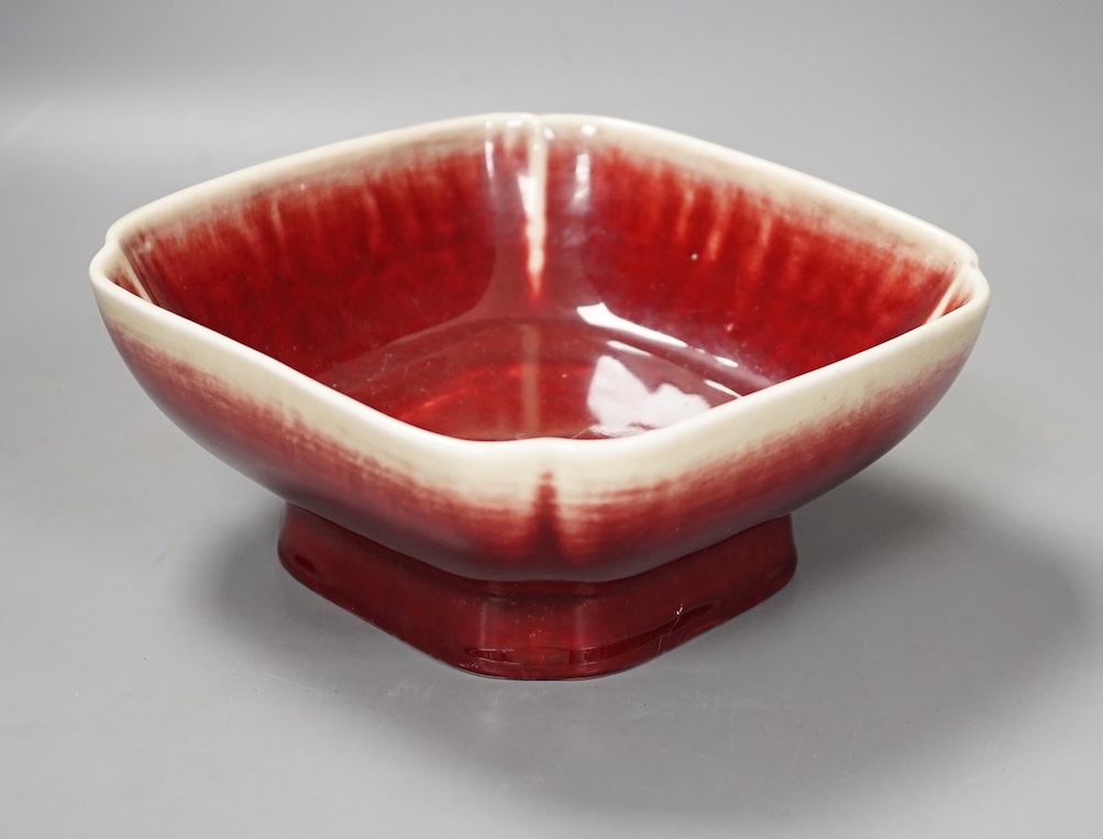 A 19th century Chinese Lanyao (ox. blood) dish 18cm